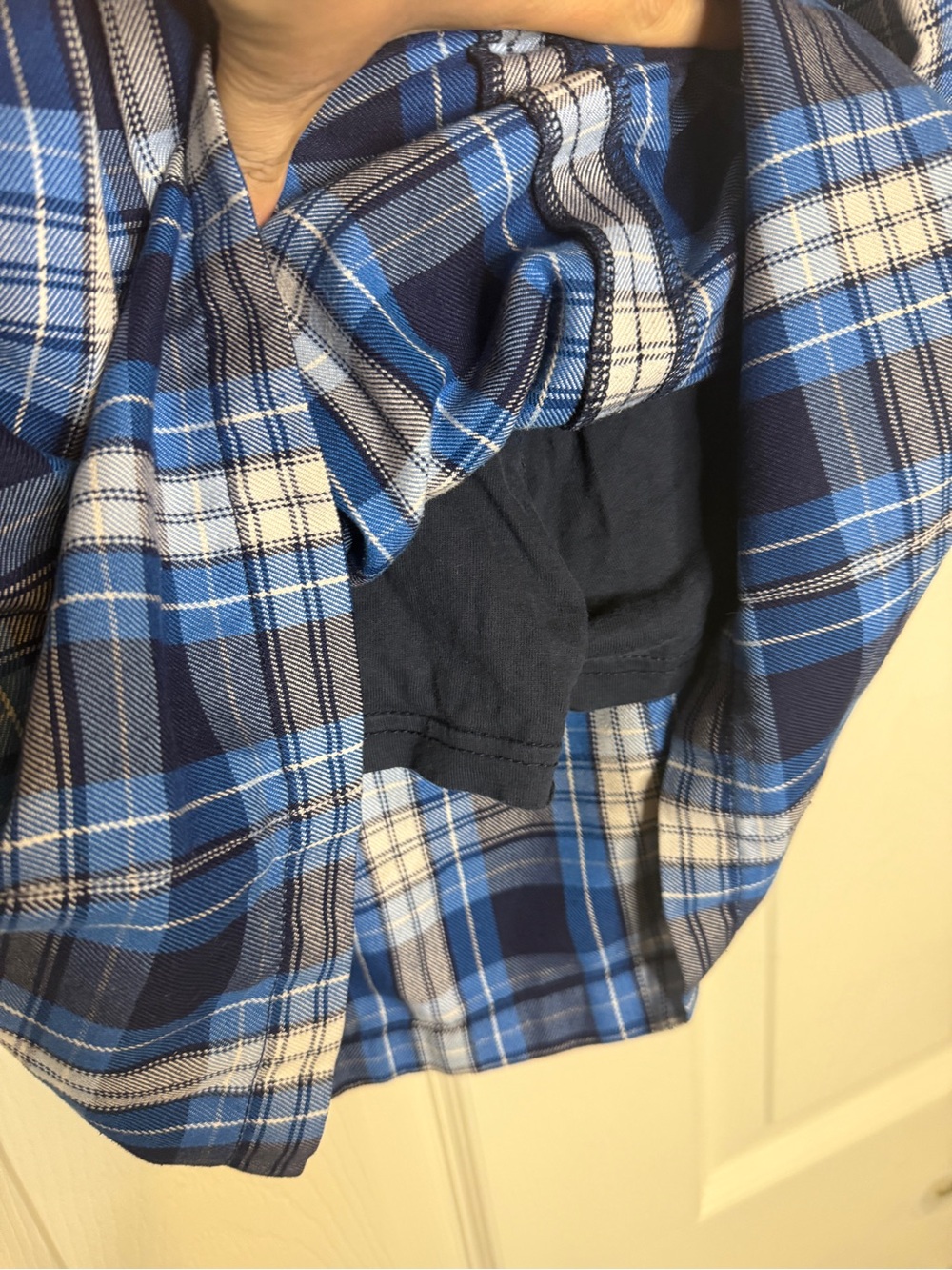 Lands' End Girls Blue Plaid Pleated Skort Size 10 Pockets School Tennis - Picture 6 of 6